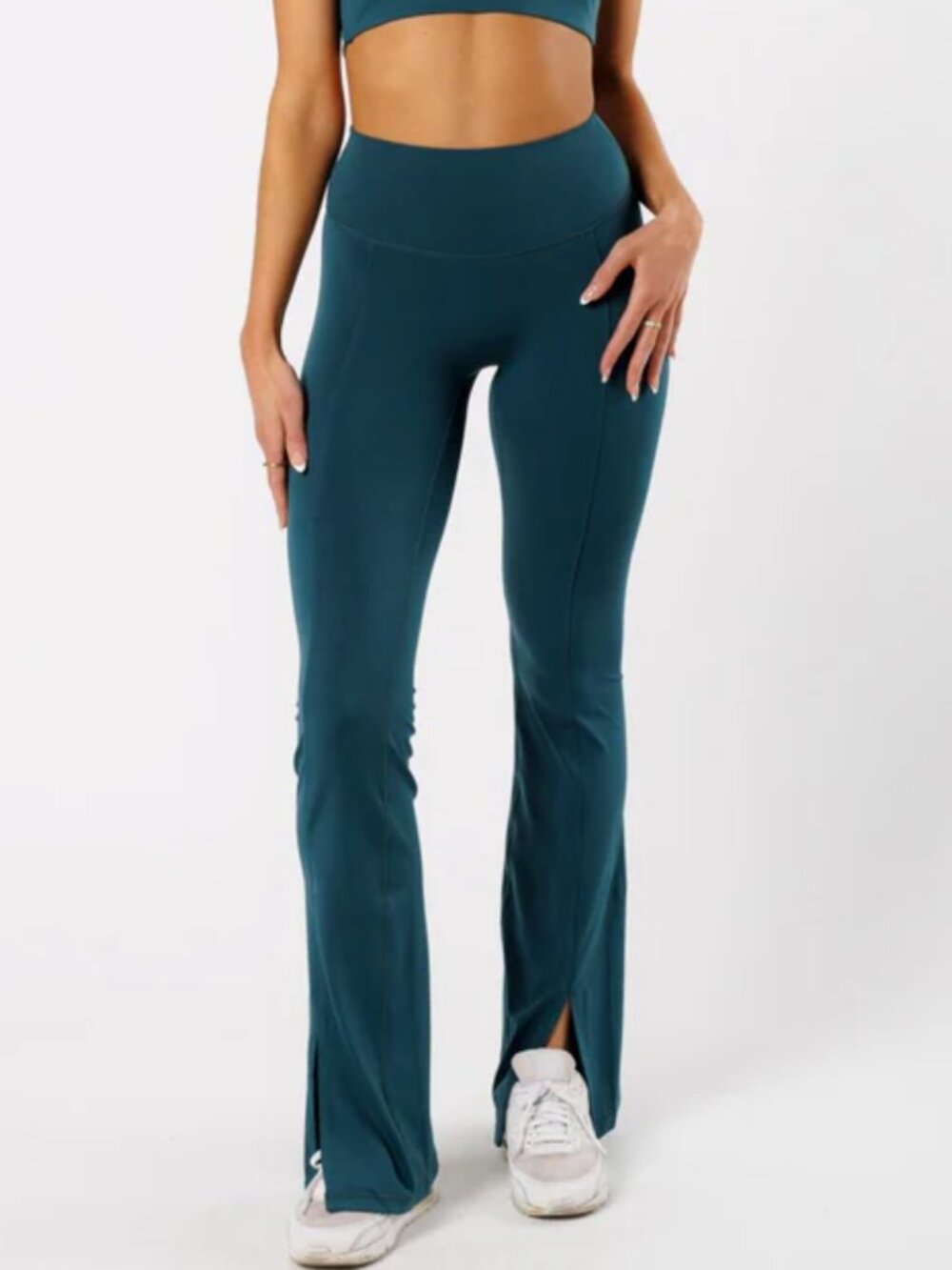 Reluna Front Slit Sculptseam® High-Rise Flare Legging 34"